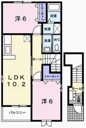 雅荘（201） 間取り図画像
