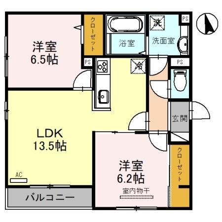 D-room立花（301） 間取り図画像