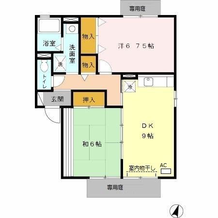 ドミール　A（A102） 間取り図画像