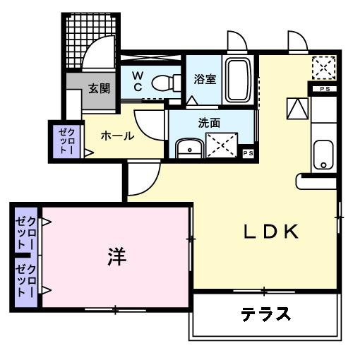 マン　ウンド　フラウ　Ａ（103） 間取り図画像