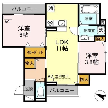 Audrey（301） 間取り図画像