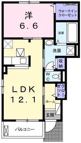 メイベリーナⅡ（101） 間取り図画像