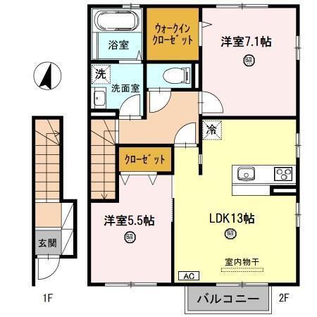とじめハイツ（202） 間取り図画像