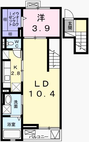 フィレール　デュ　トラジャⅦ（403） 間取り図画像