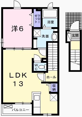 ル・レストⅡ（204） 間取り図画像