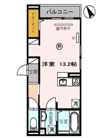 ラポール三輪（201） 間取り図画像
