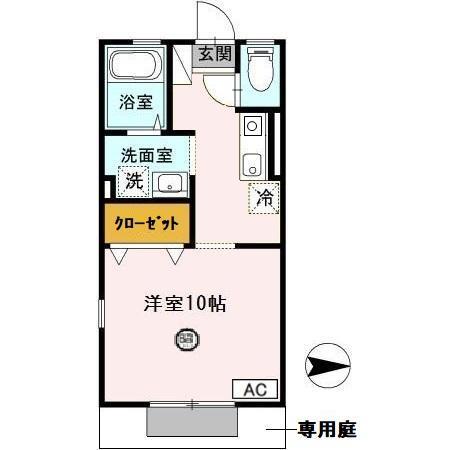 ルミエール　B棟（B106） 間取り図画像
