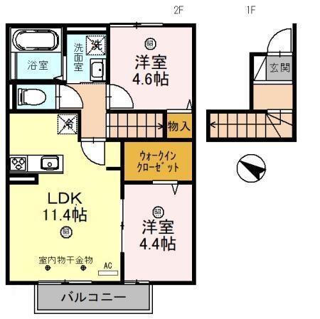 メゾン　ポルテ・ボヌール尾上（206） 間取り図画像