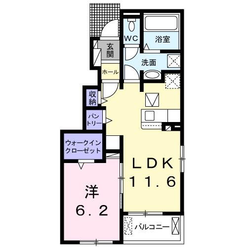 クレア・ルース（101） 間取り図画像