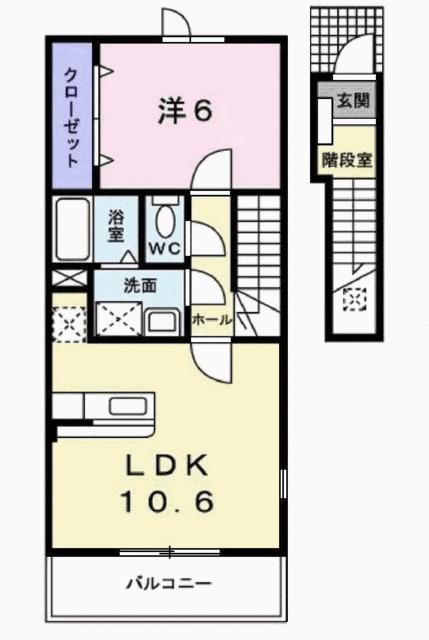 ヴィッラ・ジェンテⅡ（201） 間取り図画像