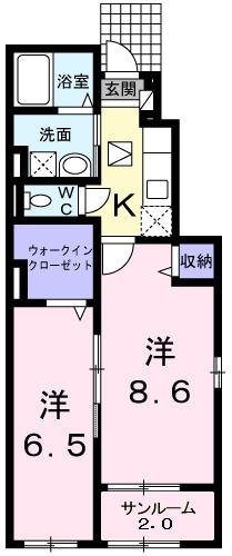ミッテ舞子（101） 間取り図画像