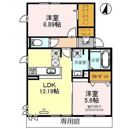 グランレーヴ弐番館（102） 間取り図画像
