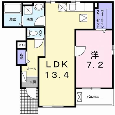 ビオラ・フィオーレ・辻井（105） 間取り図画像