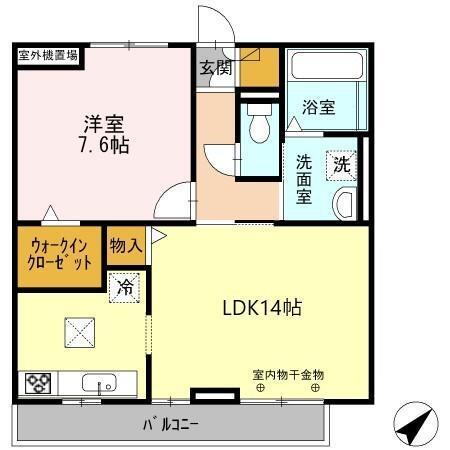 グラシアス（102） 間取り図画像
