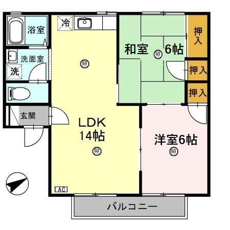 セジュール英賀保（202） 間取り図画像