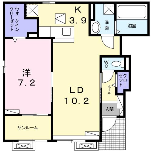 ブレッザ　マリーナ（101） 間取り図画像