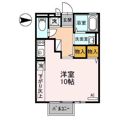 ジュネスＳハイム（203） 間取り図画像