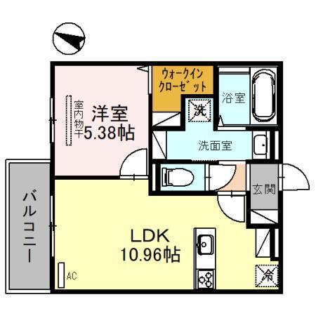 cuore魚崎（203） 間取り図画像