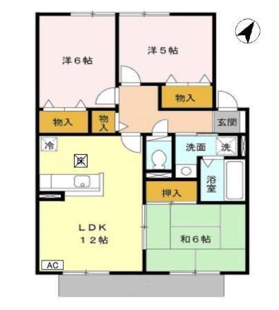 サニーコート（102） 間取り図画像