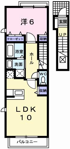ドゥー・ファミーユⅡ（202） 間取り図画像