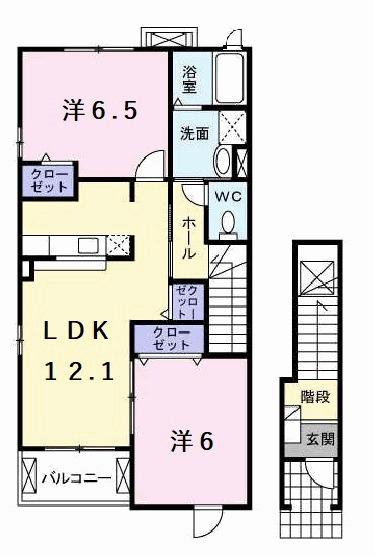 コンソラーレＣ（201） 間取り図画像