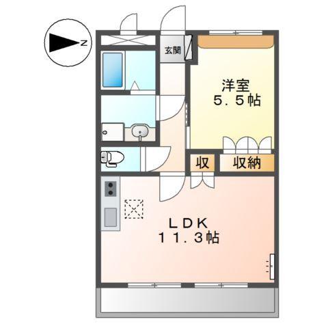 グラッチェⅠ番館 間取り図画像
