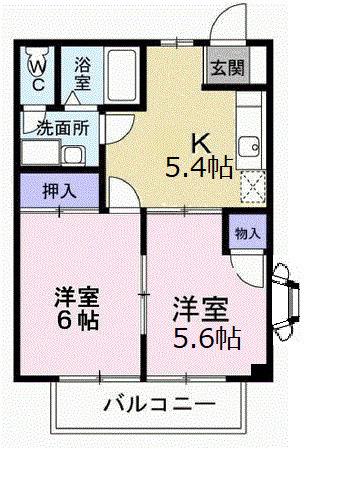 ライツェント（102） 間取り図画像