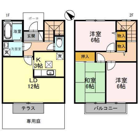 エステリーオ　Ｄ棟（110） 間取り図画像