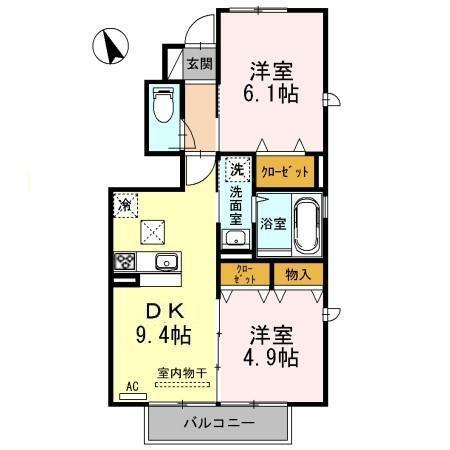 エルミタージュ（101） 間取り図画像