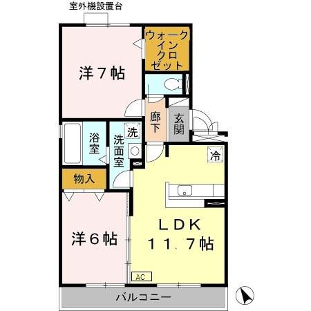 プロスペラール（305） 間取り図画像