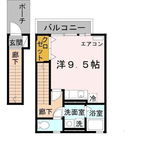 フラットソラ（203） 間取り図画像