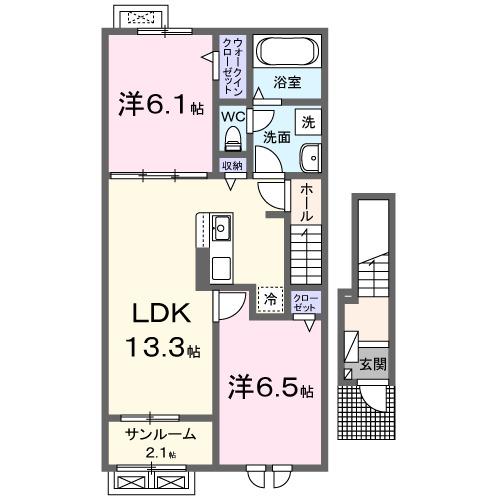 アイルーⅡ（202） 間取り図画像