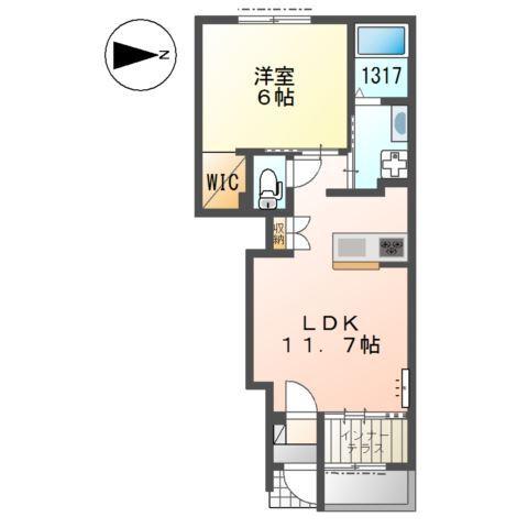 ハルカス　ウエスト 間取り図画像