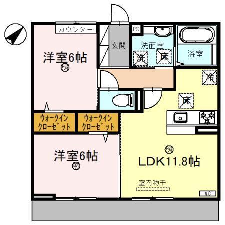 ラ グリシーヌ青山（102） 間取り図画像