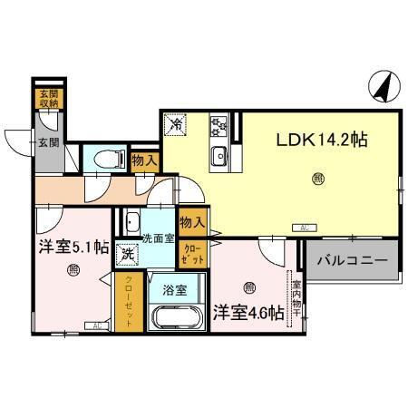 サンパティーク住吉（305） 間取り図画像