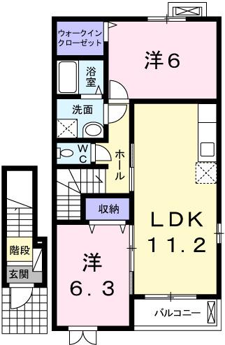 花水木（203） 間取り図画像