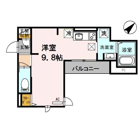 アモーレ松香園（105） 間取り図画像