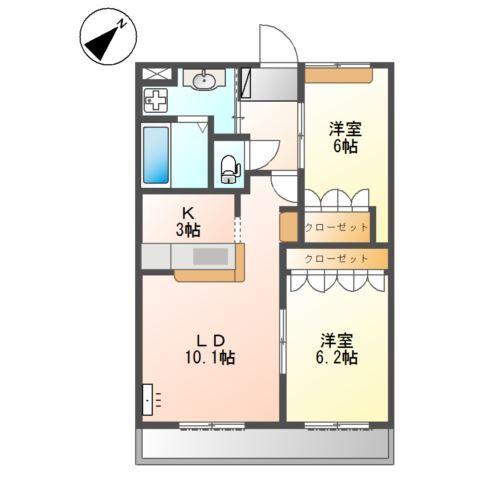 加古川市尾上町池田アパート 間取り図画像