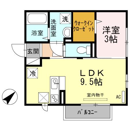 シェノワめふ（105） 間取り図画像