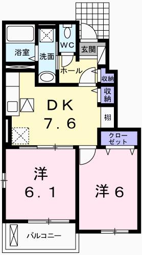 アンジュⅡ（102） 間取り図画像