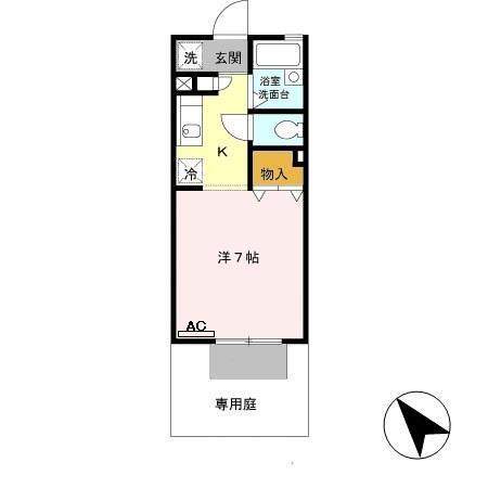 パセオ姫路Ⅱ（103） 間取り図画像
