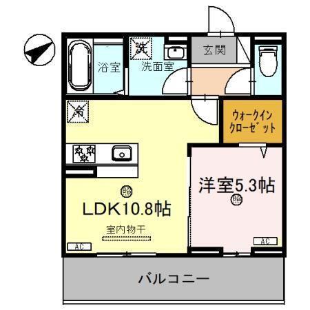 D-PLACE城西（202） 間取り図画像