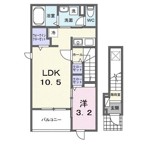 シエルフローラ（201） 間取り図画像