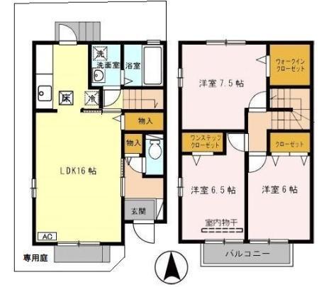 アビタシオン西昆陽　A棟（01） 間取り図画像
