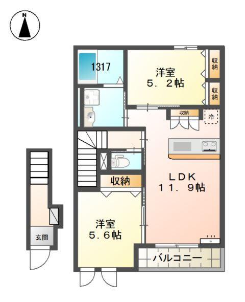 ハウス２８ 間取り図画像