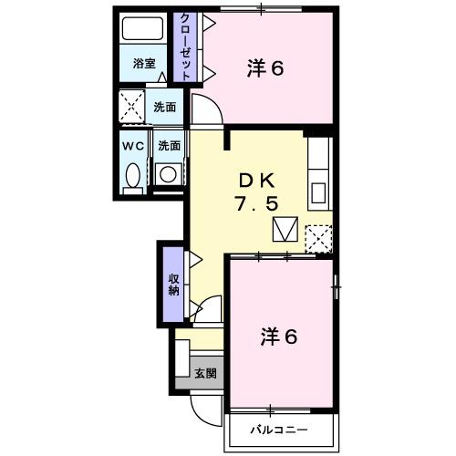 サンライズ（102） 間取り図画像