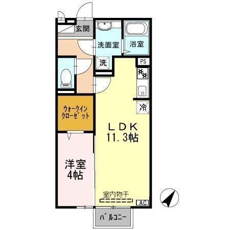 サンシャイン砥堀（203） 間取り図画像