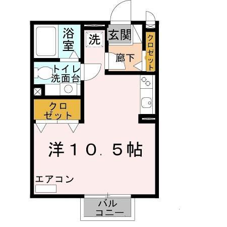 バーロハイツ（208） 間取り図画像