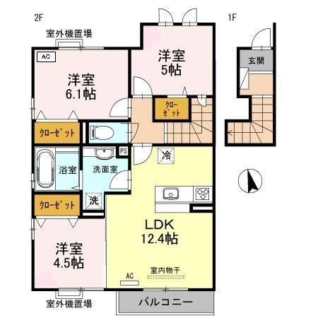 ブルージュ西蒲田（203） 間取り図画像