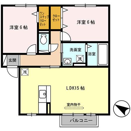 サンハイム常吉（202） 間取り図画像
